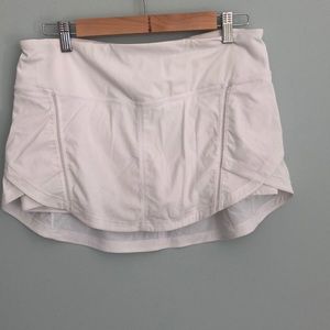 Lululemon white athletic/tennis skort